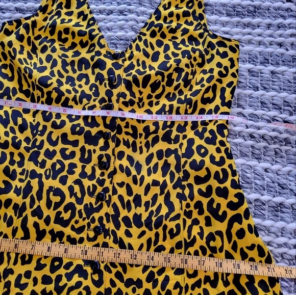 Dana Buchman Vintage 80s Silk Button Duster Dress Size 8 - Picture 10 of 13